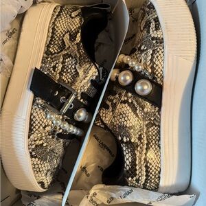 Karl Lagerfeld Snake Print Sneakers